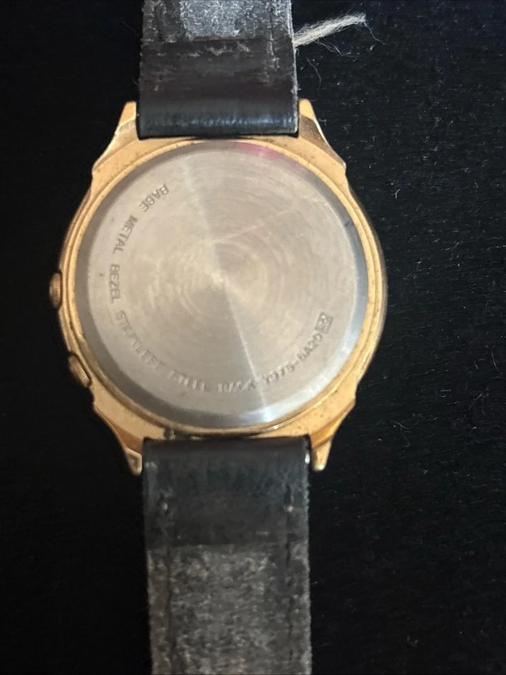 Vintage Mickey Mouse Melody Alarm Watch — Gold-Tone Case